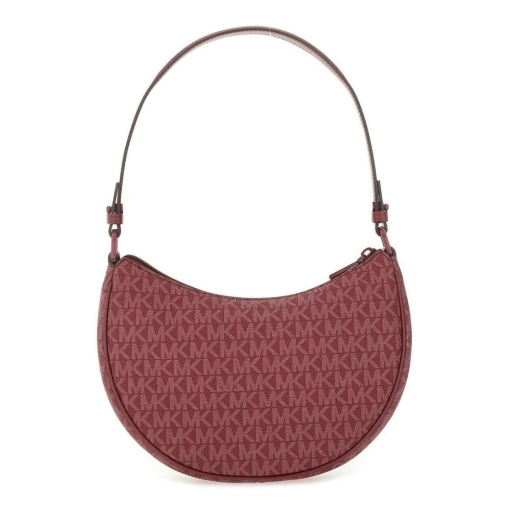 Michael Kors Kyla Small Signature Logo Convertible Pouchette in Mulberry NWT - Picture 10 of 11